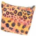 3D Lenticular Purse with Key Ring (Leopard Spots)